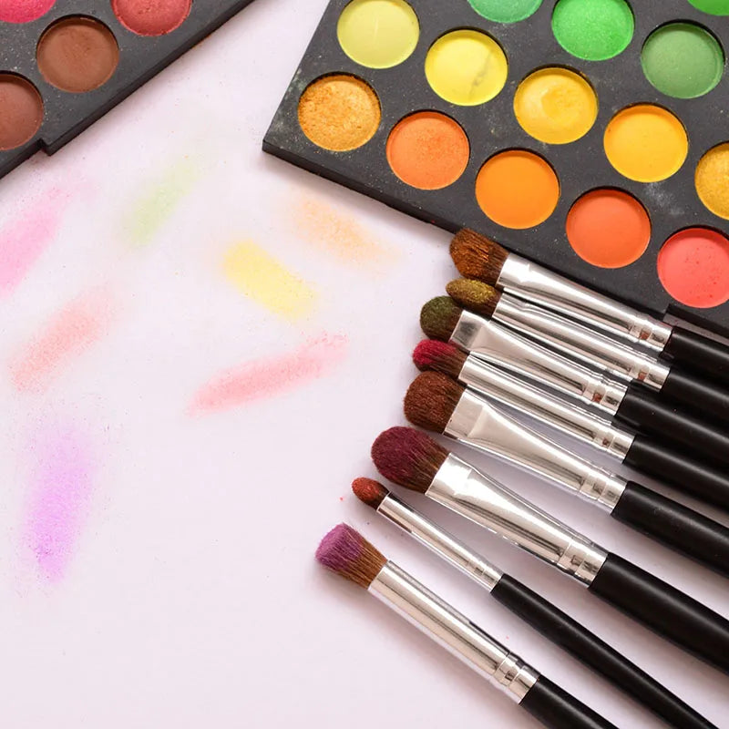 Professional Eyes Makeup Brushes Set Nature Hair Eye Shadow Liner Brow Cream Smudge Contour Shading Blending Makeup Tools Kit