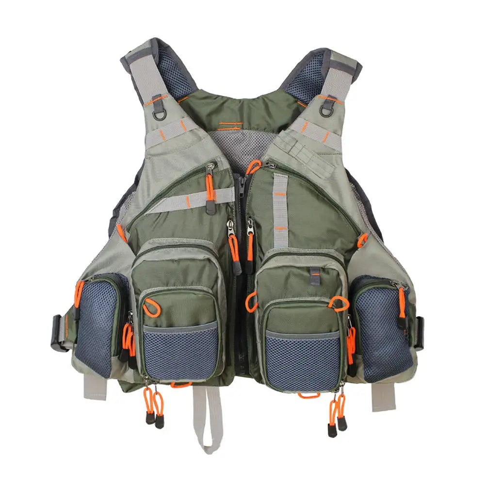 New Men's Adjustable Fly Fishing Vest  Outdoor Trout Packs Mesh Fishing Vest Tackle Bag Jacket Clothes - Premium  from Lizard Vigilante - Just $68.99! Shop now at Lizard Vigilante