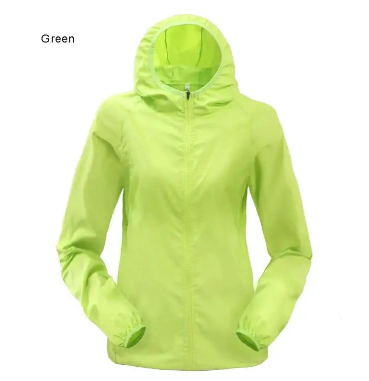 TRVLWEGO Outdoor Running Camping Hiking Bike Sport Jacket UV Proof Ultralight Waterproof Windbreaker Light Rain Proof Coat