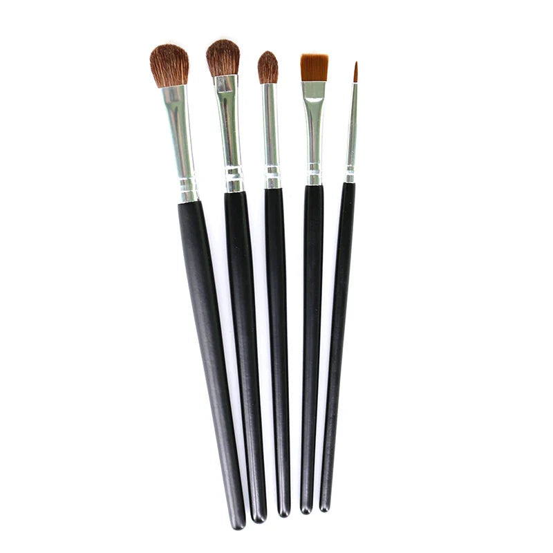 Professional Eyes Makeup Brushes Set Nature Hair Eye Shadow Liner Brow Cream Smudge Contour Shading Blending Makeup Tools Kit
