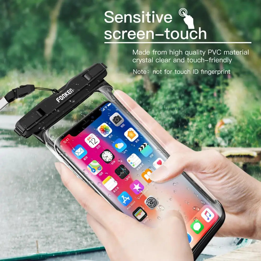 Full View Waterproof Phone Case – Rock the Waves, Keep Your Gear Dry | Snow, Rain, Underwater Survival | Ultimate Waterproof Mobile Pouch for Adventurers - Premium phone case from dsers - Just $17.77! Shop now at Lizard Vigilante