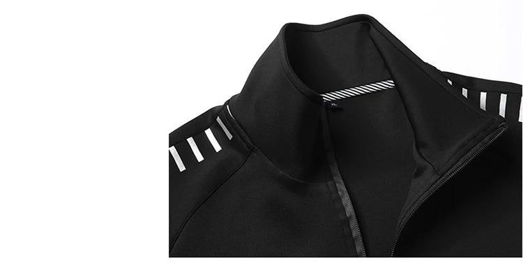 Winter Basketball Tracksuit Men Fashion Reflective Strip Hoodies+Pant Set Outdoor Gym Jogging SportSuit Running Sweatshirt Suits - Premium  from Lizard Vigilante - Just $87.99! Shop now at Lizard Vigilante