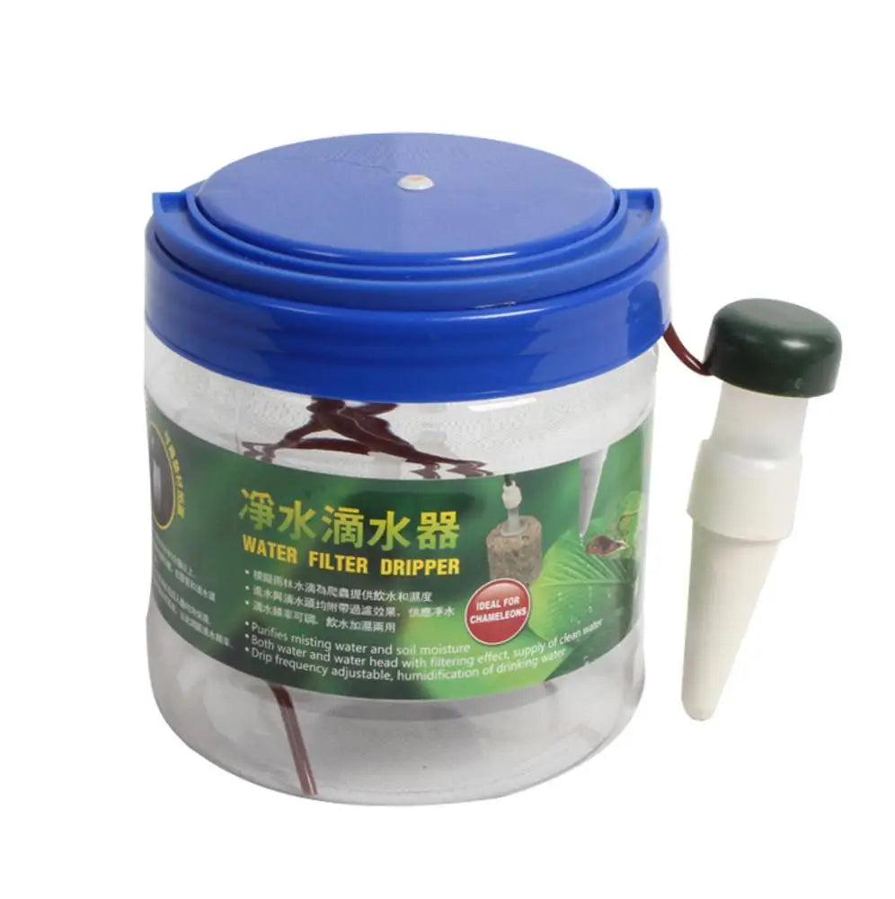 Chameleon Water Drinker Rainforest Cylinder Reptile Humidifier Flower Automatic Watering Sprinkler – 1300ML - Premium reptile feeder from Lizard Vigilante - Just $22.88! Shop now at Lizard Vigilante