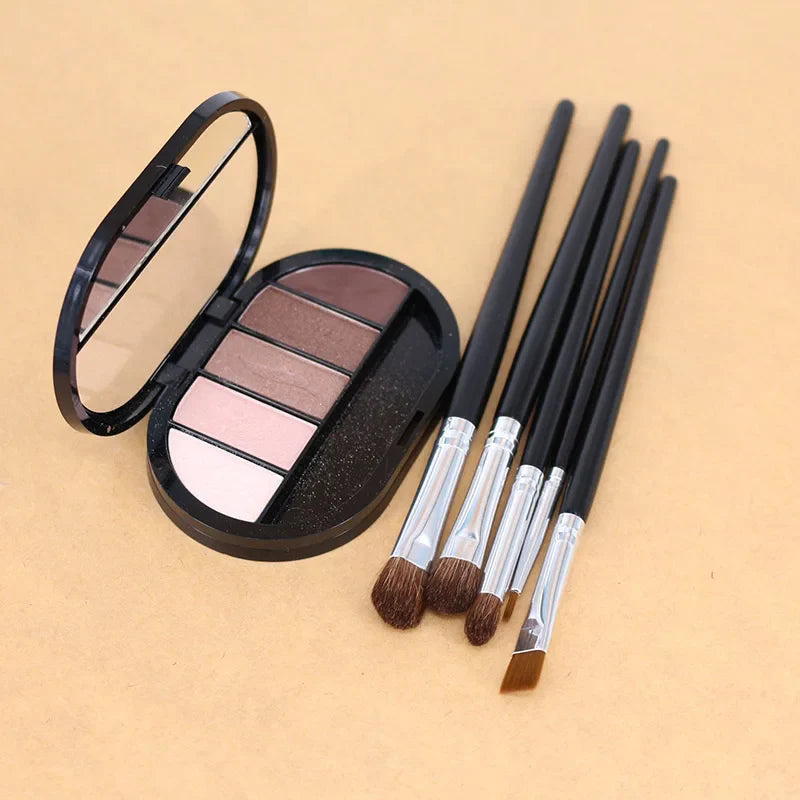 Professional Eyes Makeup Brushes Set Nature Hair Eye Shadow Liner Brow Cream Smudge Contour Shading Blending Makeup Tools Kit