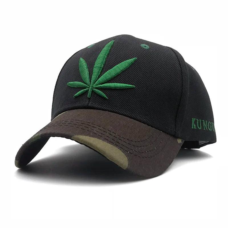 Weed Leaf 3D Embroidery Cap Weed Colors Men Women Brand Baseball Caps Pot Snapback Hats Street Dance Cap Adjustable Bone - Lizard Vigilante