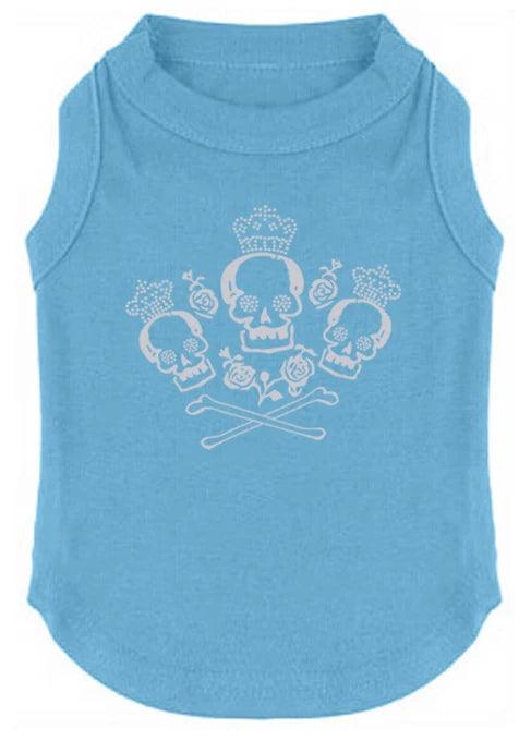 ROSE SKULL Printed T-Shirts Pet Puppy Shirts Tee Polyester Clothes Tank Tees Top for All Seasons - Lizard Vigilante