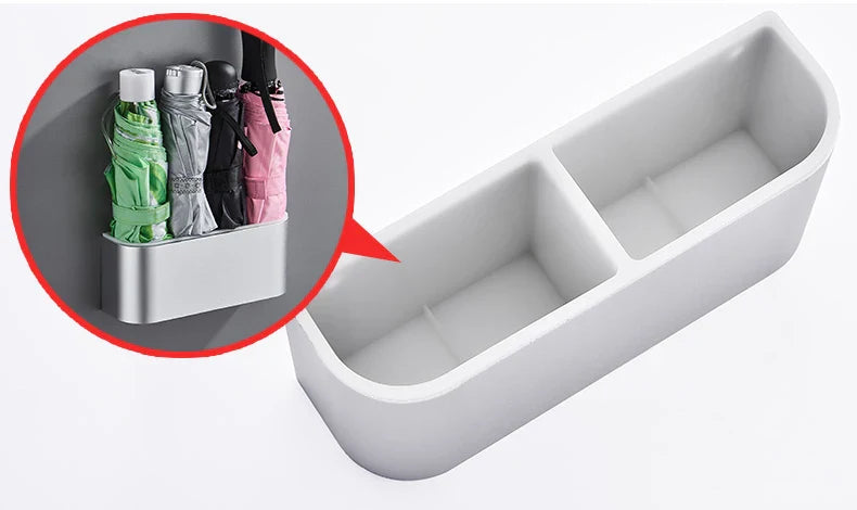 Portable Wall Mounted Umbrella Storage Rack Creative Wall Umbrella Clip Holder Racks Home Storage Hanger Organizer