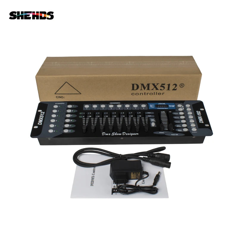 SHEHDS NEW 192 DMX Controller DJ Equipment DMX 512 Console Stage Lighting For LED Par Moving Head Spotlights DJ Controlle - Premium  from Lizard Vigilante - Just $72.99! Shop now at Lizard Vigilante