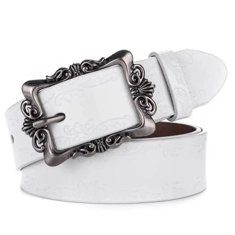 Bokadiao Women's Genuine Leather Belt - Punk Style Designer Belt - Premium belt from Lizard Vigilante - Just $38.99! Shop now at Lizard Vigilante