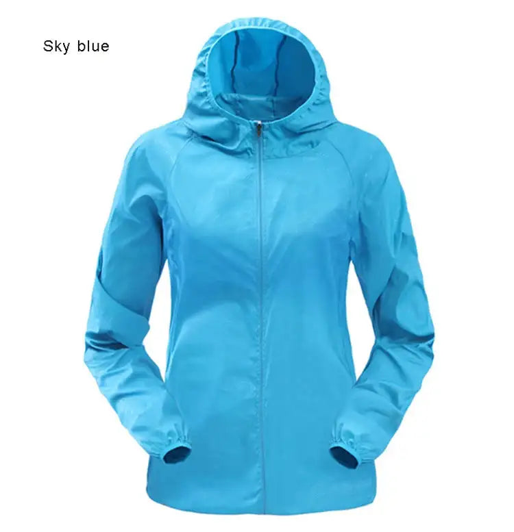TRVLWEGO Outdoor Running Camping Hiking Bike Sport Jacket UV Proof Ultralight Waterproof Windbreaker Light Rain Proof Coat