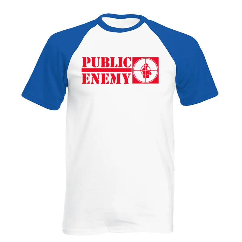 Public Enemy Rock HipHop Rap Music Men's T-Shirt T Shirt Men Short Sleeve O Neck Cotton Casual Top Tee Loose Size - Lizard Vigilante