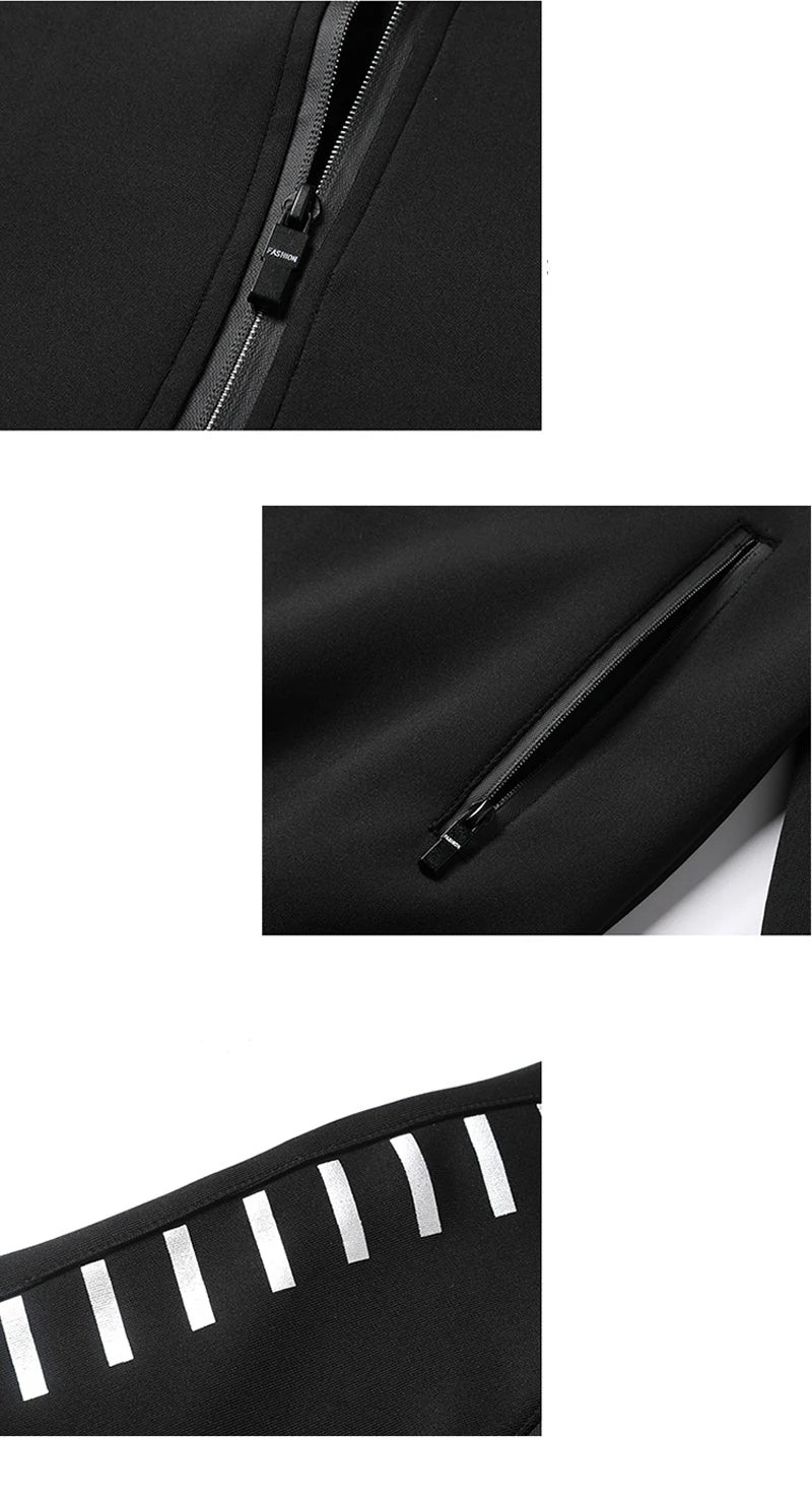 Winter Basketball Tracksuit Men Fashion Reflective Strip Hoodies+Pant Set Outdoor Gym Jogging SportSuit Running Sweatshirt Suits - Premium  from Lizard Vigilante - Just $87.99! Shop now at Lizard Vigilante