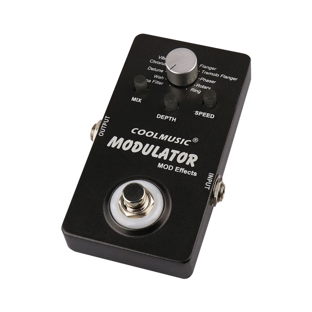 COOLMUSIC Electric Guitar MultiEffect Compressor Pedal Digital Modulator Multi Effects Wah Reverb Chorus Flanger Phaser Vibrato - Lizard Vigilante