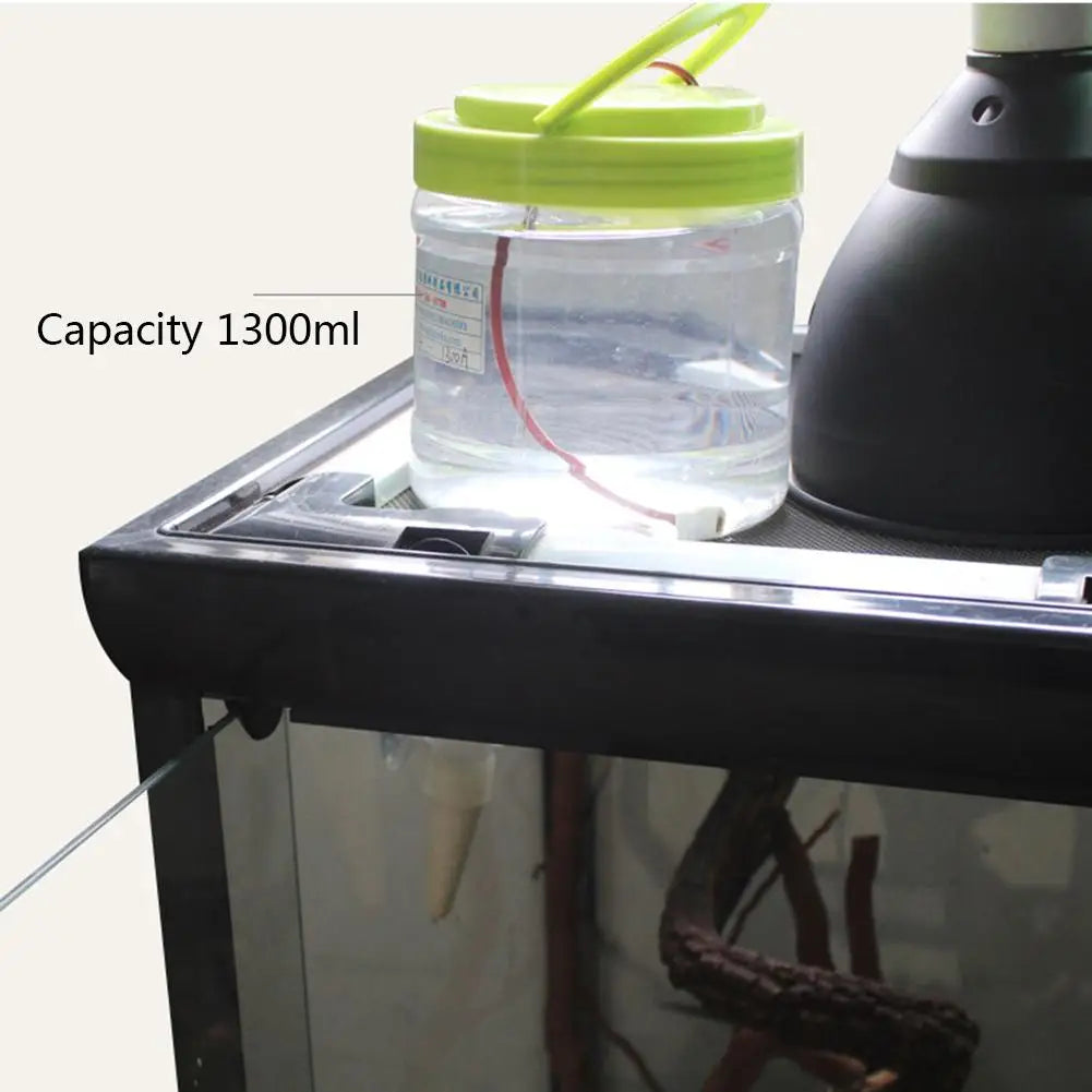 Chameleon Water Drinker Rainforest Cylinder Reptile Humidifier Flower Automatic Watering Sprinkler – 1300ML - Premium reptile feeder from Lizard Vigilante - Just $22.88! Shop now at Lizard Vigilante