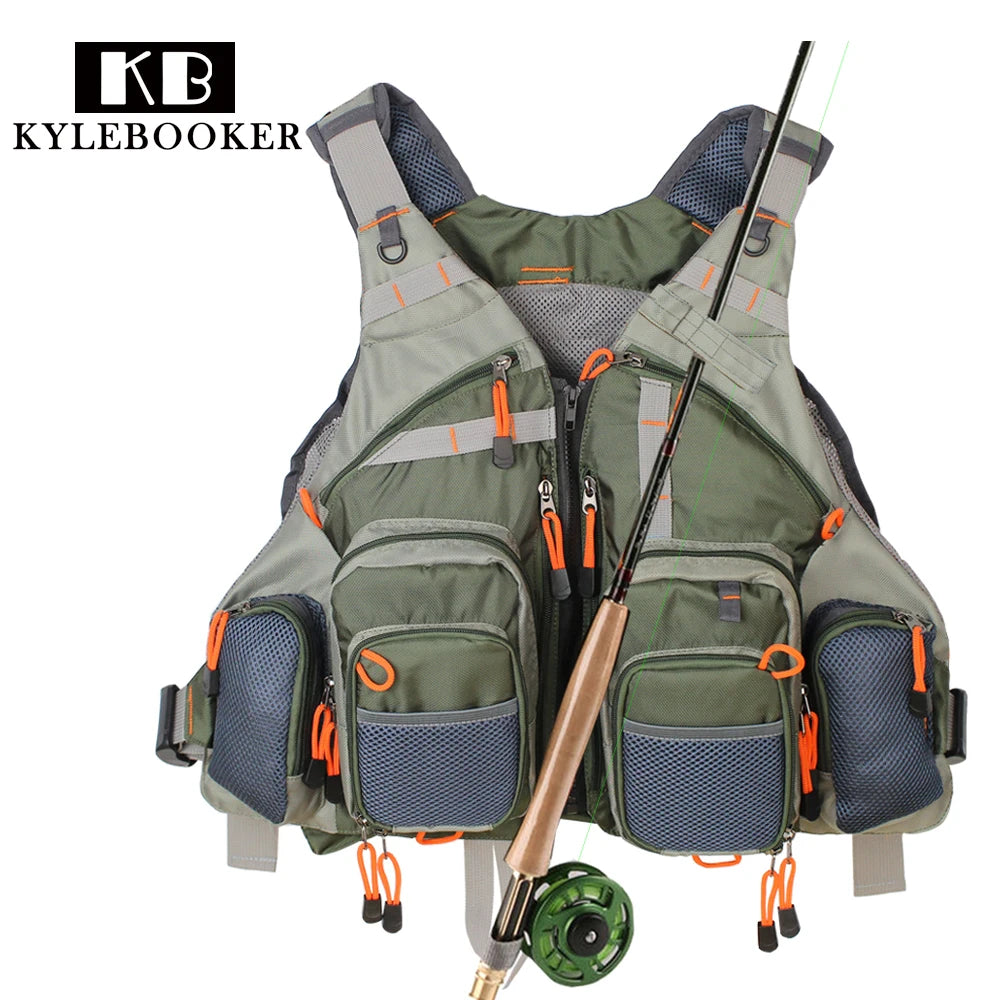 New Men's Adjustable Fly Fishing Vest  Outdoor Trout Packs Mesh Fishing Vest Tackle Bag Jacket Clothes - Premium  from Lizard Vigilante - Just $68.99! Shop now at Lizard Vigilante