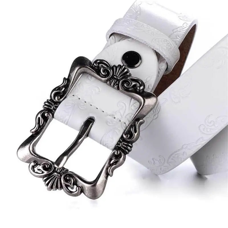 Bokadiao Women's Genuine Leather Belt - Punk Style Designer Belt - Premium belt from Lizard Vigilante - Just $38.99! Shop now at Lizard Vigilante