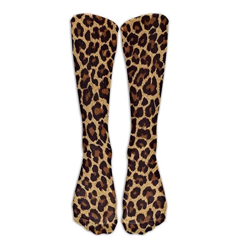 Leopard Snake Sexy Novelty Socks for Women – High Knee Fun & Fashion - Premium socks from Lizard Vigilante - Just $16.99! Shop now at Lizard Vigilante