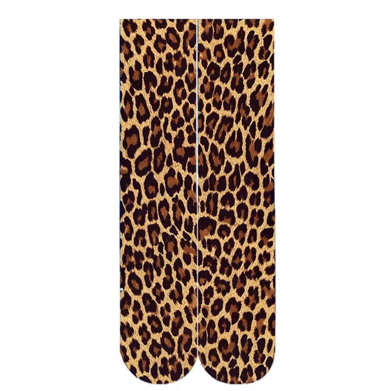 Leopard Snake Sexy Novelty Socks for Women – High Knee Fun & Fashion - Premium socks from Lizard Vigilante - Just $16.99! Shop now at Lizard Vigilante