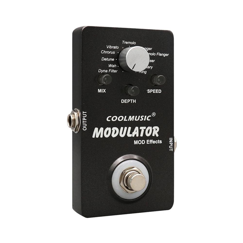 COOLMUSIC Electric Guitar MultiEffect Compressor Pedal Digital Modulator Multi Effects Wah Reverb Chorus Flanger Phaser Vibrato - Lizard Vigilante