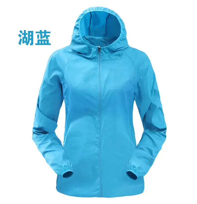 TRVLWEGO Outdoor Running Camping Hiking Bike Sport Jacket UV Proof Ultralight Waterproof Windbreaker Light Rain Proof Coat