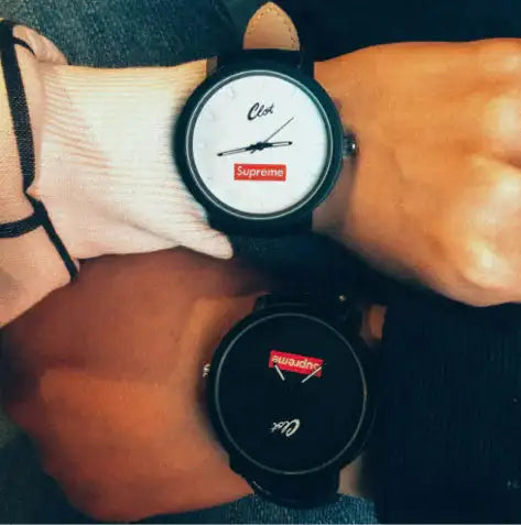 Korean Vintage Couple Watches with Large Dial