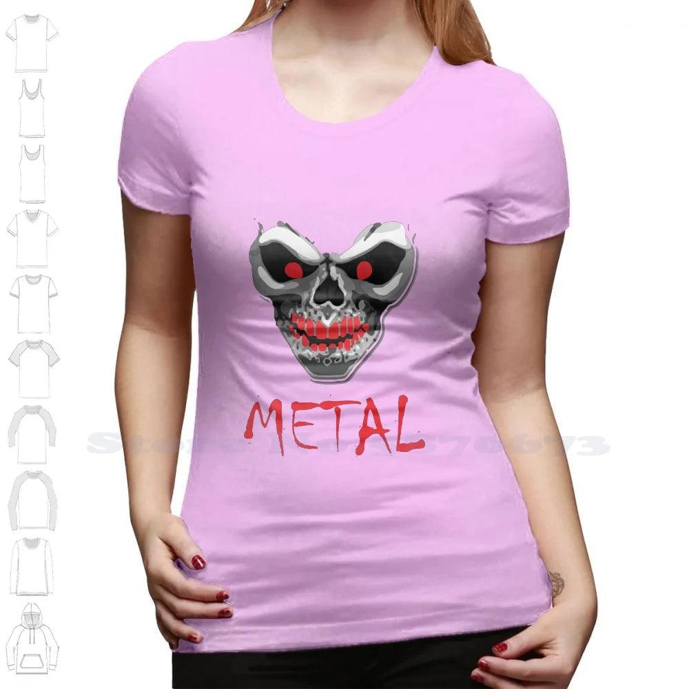 Heavy Metal Music Skull Devil 100% Cotton T-Shirt Heavy Metal Music Hard And Roll Dark Underground Emo Electric Guitar Case Cool - Premium T-Shirt from Lizard Vigilante - Just $21.99! Shop now at Lizard Vigilante