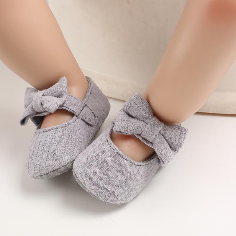 Baby Girls First Walkers Bow Knot Solid Soft Shoe Footwear For Baby Girl Breathable Shoes