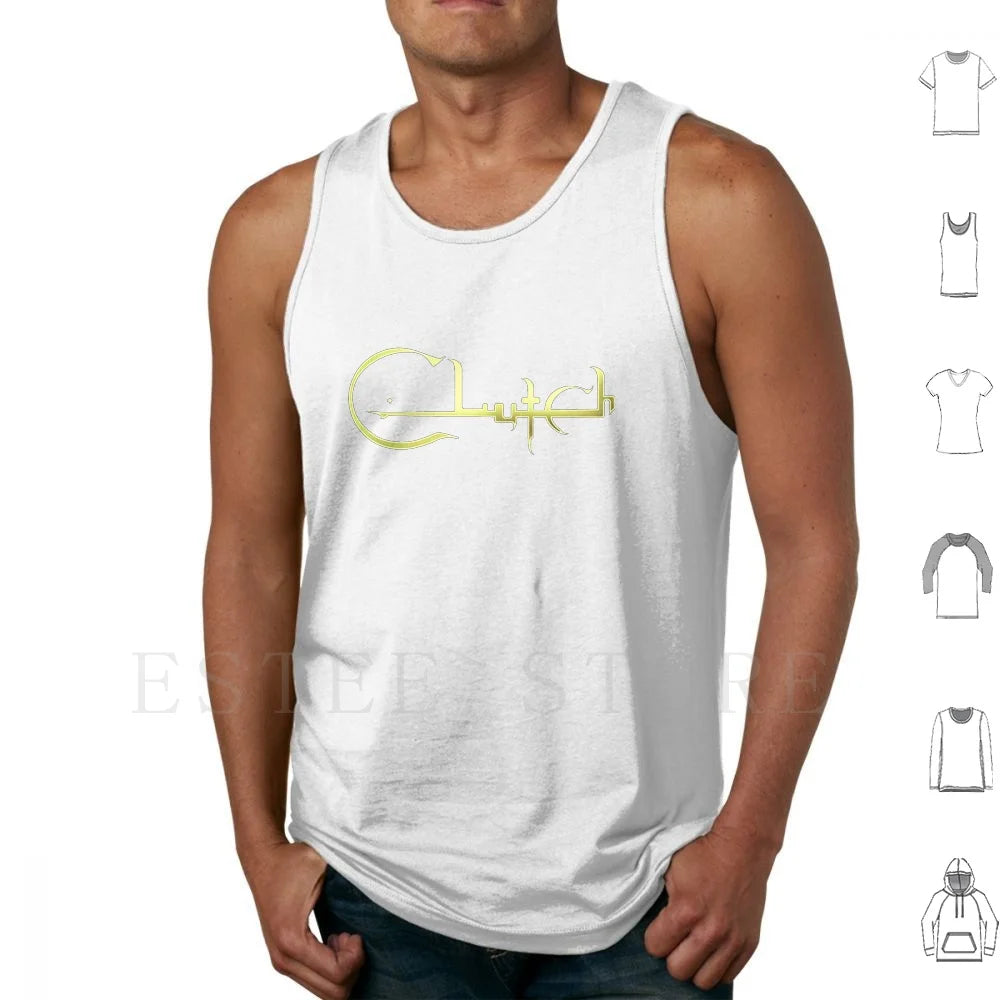 Rock Savage Clutch Tank – Men's Cotton Powerhouse Vest for Headbanging Legends of Summer Style - Premium tank top from Lizard Vigilante - Just $26.66! Shop now at Lizard Vigilante