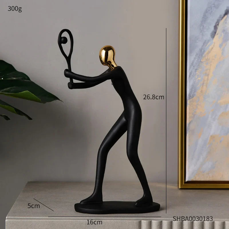 Abstract Sculpture Human Figurines Modern Home Decoration Resin Character Statue Living Room Office Bookshelf Decor Accessories