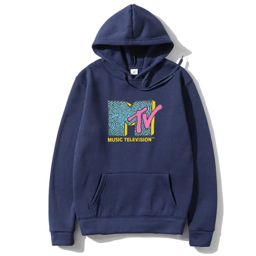 MTV Music Television Retro Hoodie – Unisex Hip Hop Streetwear Sweatshirt - Premium hoodies from Lizard Vigilante - Just $39.93! Shop now at Lizard Vigilante