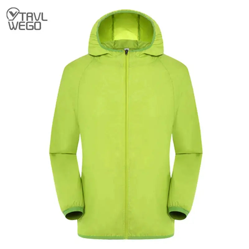 TRVLWEGO Outdoor Running Camping Hiking Bike Sport Jacket UV Proof Ultralight Waterproof Windbreaker Light Rain Proof Coat