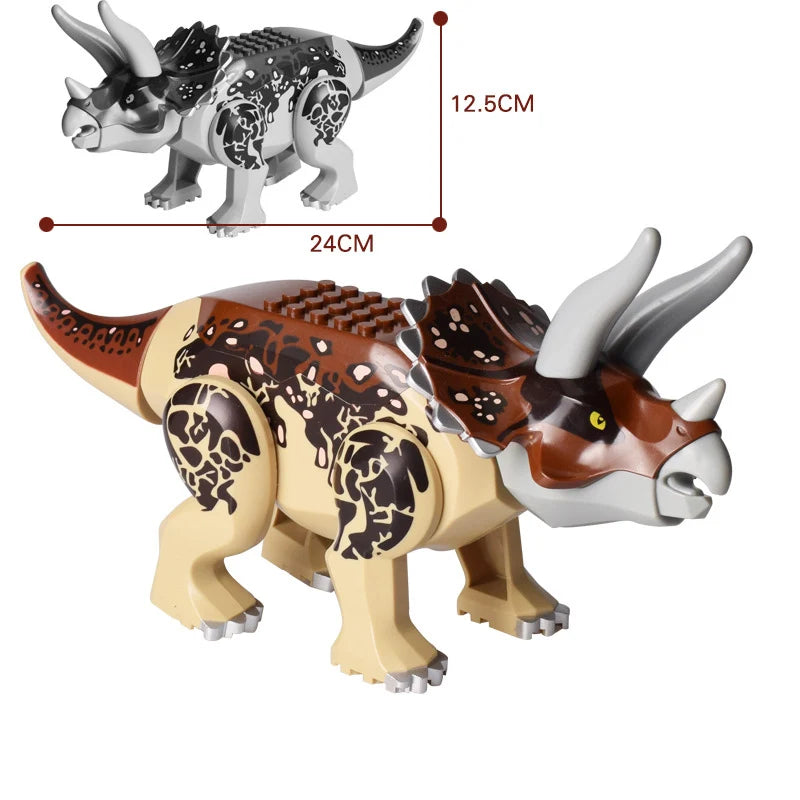 Dinosaurs Figures Bricks Building Blocks Velociraptor Jurassic Dino World Large T-Rex Triceratops Indominus Rex Toys For Kids - Premium toys from Lizard Vigilante - Just $1.99! Shop now at Lizard Vigilante