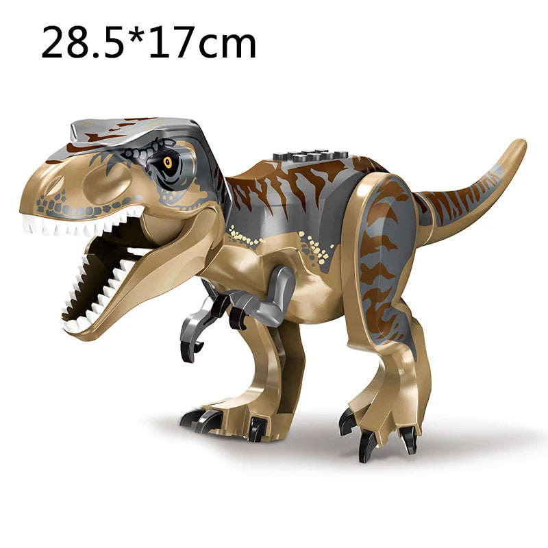 Dinosaurs Figures Bricks Building Blocks Velociraptor Jurassic Dino World Large T-Rex Triceratops Indominus Rex Toys For Kids - Premium toys from Lizard Vigilante - Just $1.99! Shop now at Lizard Vigilante