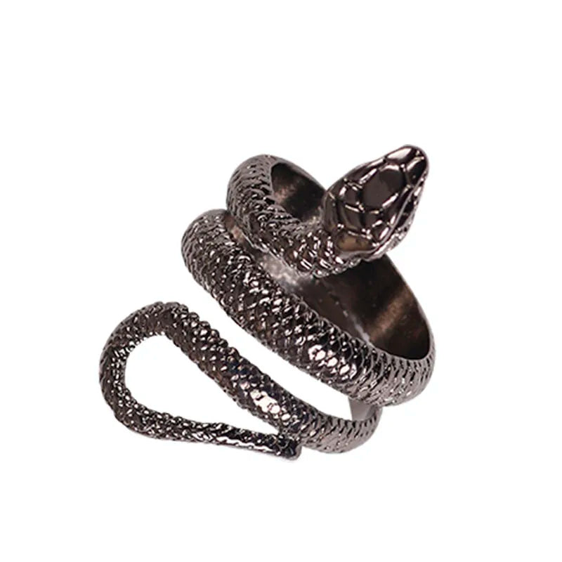 Fashion Retro Snake Ring Hip Hop Rock Men And Women Jewelry Adjustable Opening Ring - Premium  from Lizard Vigilante - Just $5.99! Shop now at Lizard Vigilante
