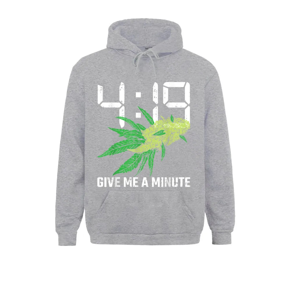 Custom 419 Give Me A Minute 420 Weed Funny Marijuana Lover Gifts Mens Sweatshirts Rife Lovers Day Long Sleeve Hoodies Sportswear - Premium Long-sleeve hoodie from Lizard Vigilante - Just $33.99! Shop now at Lizard Vigilante