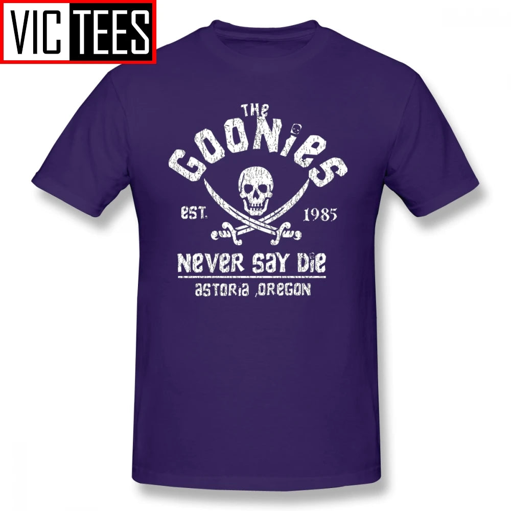 Mens Goonies T Shirts Graphic Tee Shirt Fun 100% Percent Cotton Goonies T-Shirt Beach Male Big Tshirt - Premium tshirt from Lizard Vigilante - Just $28.88! Shop now at Lizard Vigilante