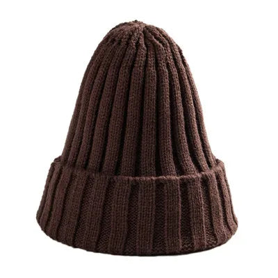 Unisex Solid Knit Beanie – Soft Hip-Hop Style Winter Hat for Men & Women - Premium beanie from Lizard Vigilante - Just $16.99! Shop now at Lizard Vigilante