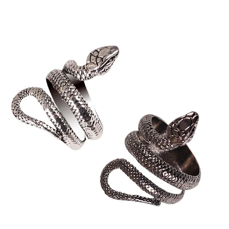 Fashion Retro Snake Ring Hip Hop Rock Men And Women Jewelry Adjustable Opening Ring - Premium  from Lizard Vigilante - Just $5.99! Shop now at Lizard Vigilante