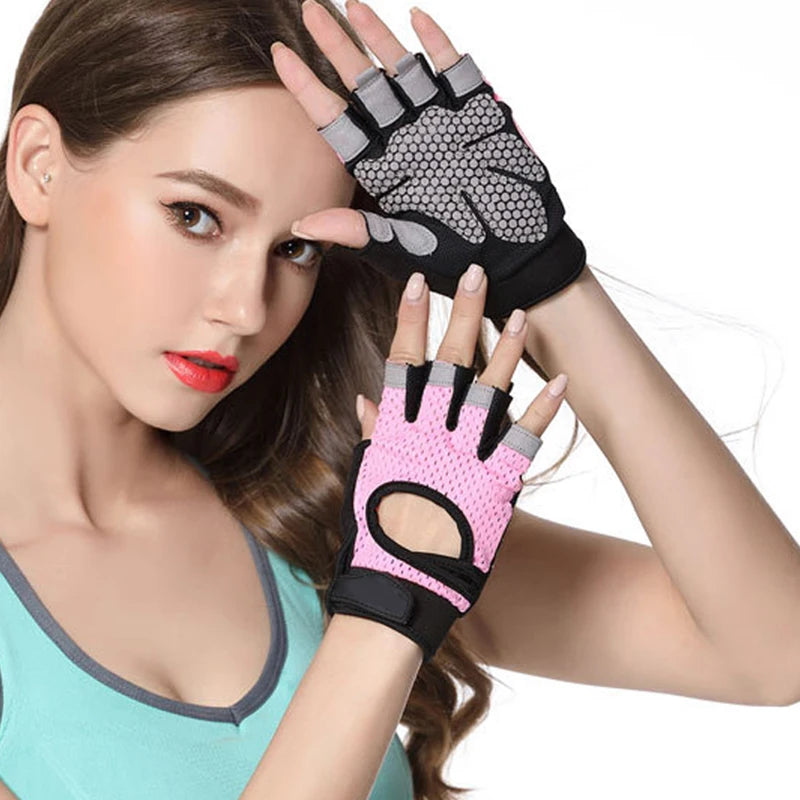 Coolfit Breathable Fitness Gloves Weight Lifting For Heavy Exercise Sport Gym Gloves Women Body Building Non-Slip Half Finger - Premium fitness gloves from Lizard Vigilante - Just $18.99! Shop now at Lizard Vigilante