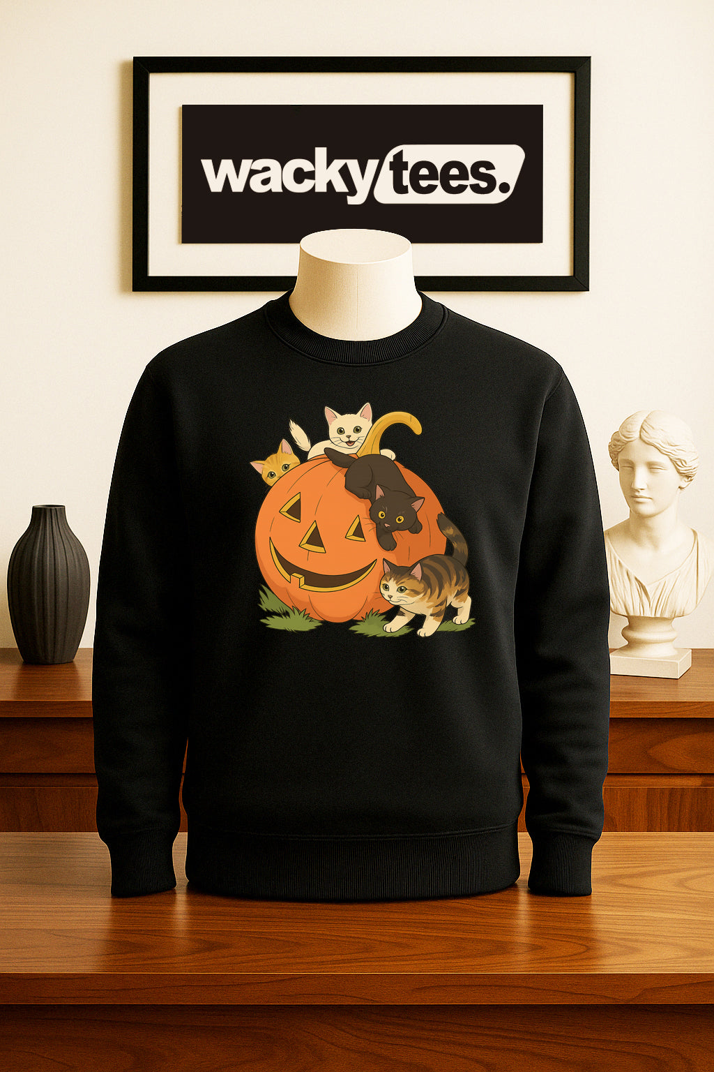 🎃 The Kitten Carcass Graphic Tee: Feline Fury for Fall! 🤘