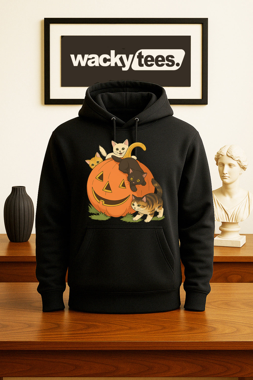 🎃 The Kitten Carcass Graphic Tee: Feline Fury for Fall! 🤘