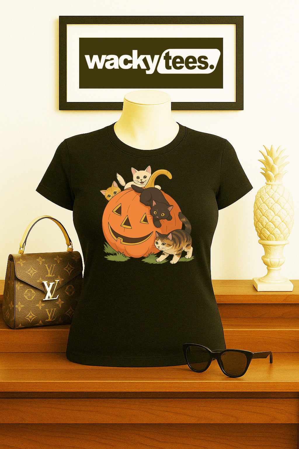 🎃 The Kitten Carcass Graphic Tee: Feline Fury for Fall! 🤘