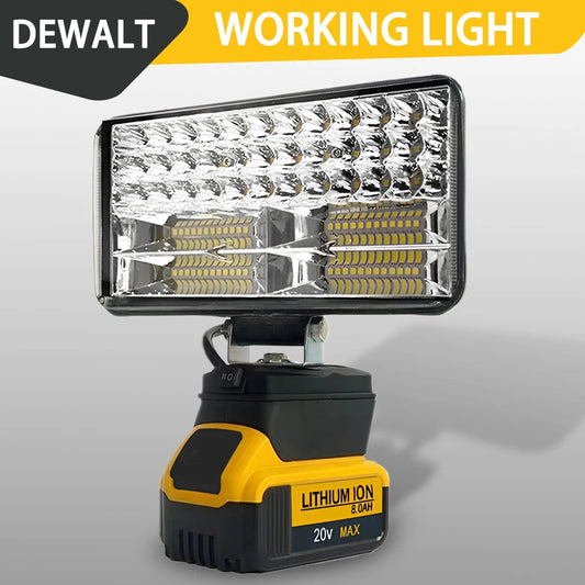 "Hardwired Havoc" – Ultra-Bright 3/4/5/8 Inch LED Cordless Work Light for Dewalt 18V Batteries | Portable Outdoor Emergency Tool for Field Ops, Garage Gigs, and Apocalypse Prep - Premium lighting from dsers - Just $35.99! Shop now at Lizard Vigilante