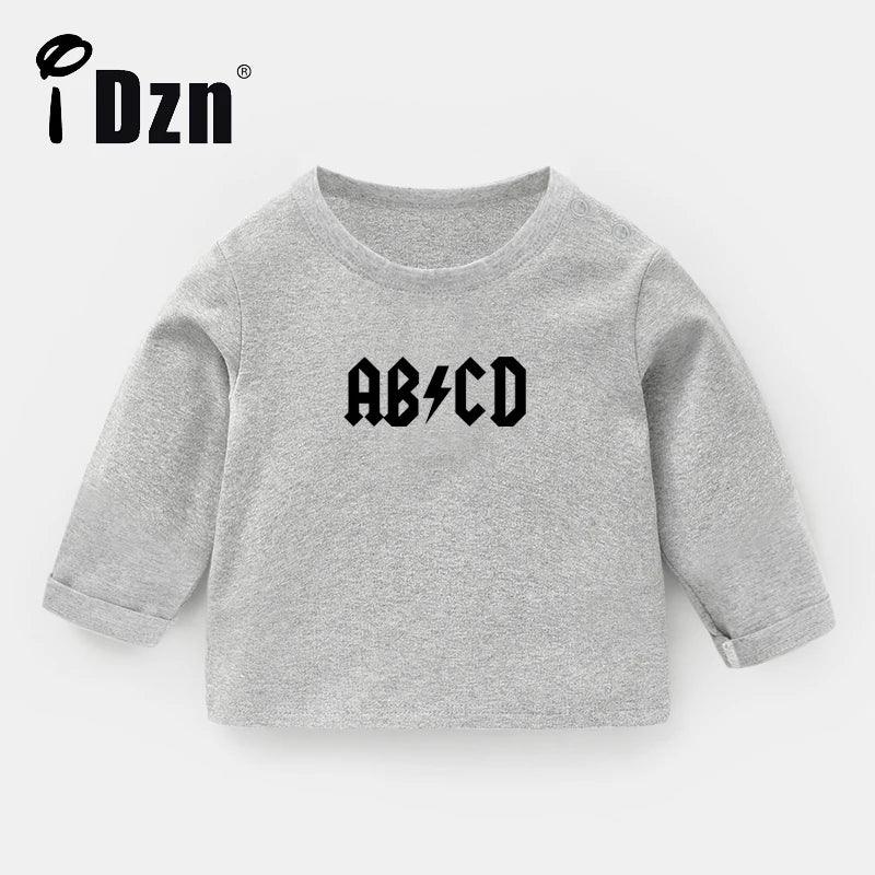 iDzn Baby Boys Girls T Shirt Kids ABCD Funny Rock Gifts for New Family's Clothing Cute Print Tee Tops Long Sleeve T-shirts - Premium baby clothes from Lizard Vigilante - Just $22.99! Shop now at Lizard Vigilante