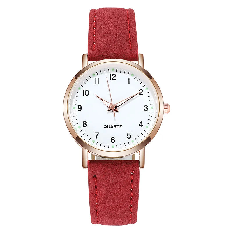 Rojozor Women's Fashion Casual Quartz Watch - Simple Small Dial Leather Strap Wristwatch with Luminous Hands - Premium wristwatch from Lizard Vigilante - Just $28.88! Shop now at Lizard Vigilante