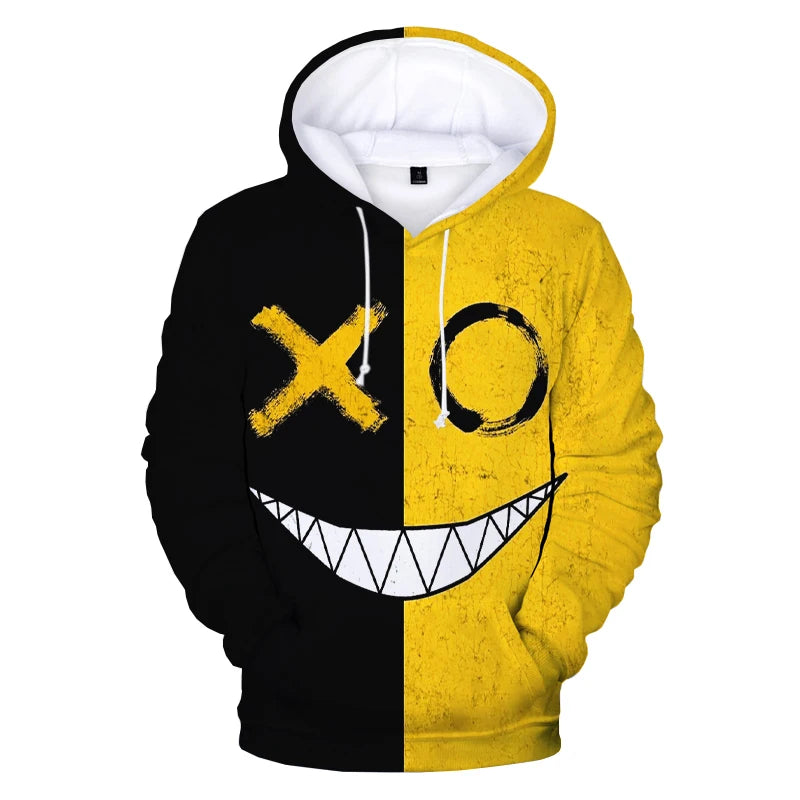 XOXO Devil Smiling Face 3D Printed Hoodie – Trendy Fashionable Casual Pullover for Men and Women - Premium hoodie from Lizard Vigilante - Just $38.88! Shop now at Lizard Vigilante