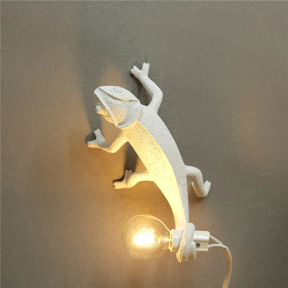 Resin Lizard Night Light Living Room Bedroom Modern Animal Chameleon Wall Lamps Led Table Lamps Home Decor Luminarie - Premium lizard light from Lizard Vigilante - Just $36.99! Shop now at Lizard Vigilante