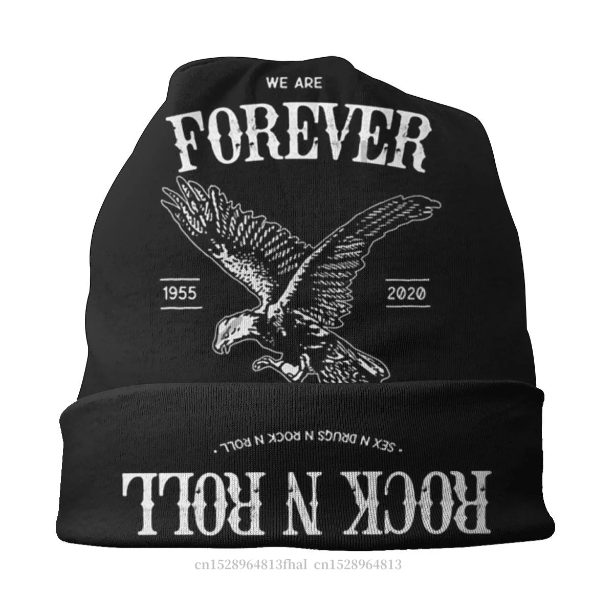 Forever Rock N Roll Outdoor Beanie for Men and Women, Casual Cartoon Cap - Premium  from Lizard Vigilante - Just $19.88! Shop now at Lizard Vigilante