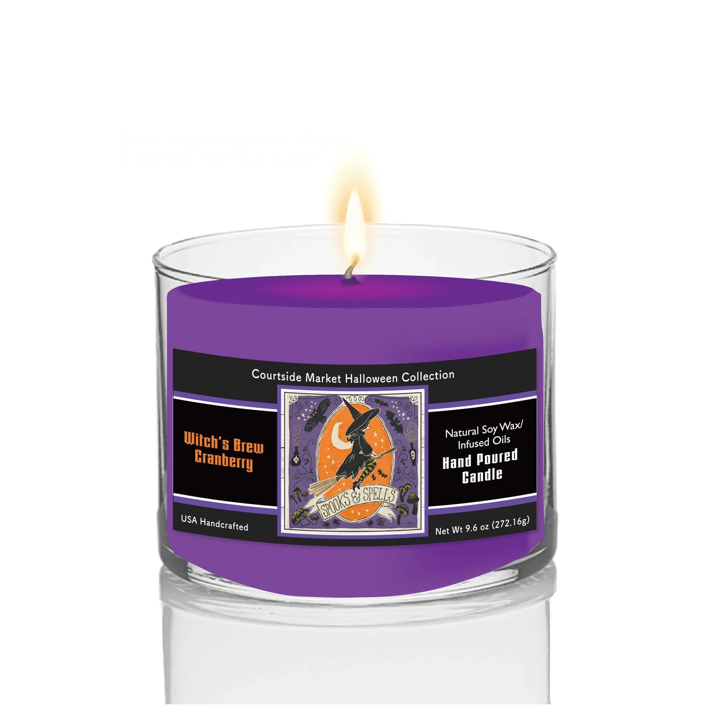 TD Courtside Market Stay Creepy II Soy Wax Scented Candle in Glass Jar