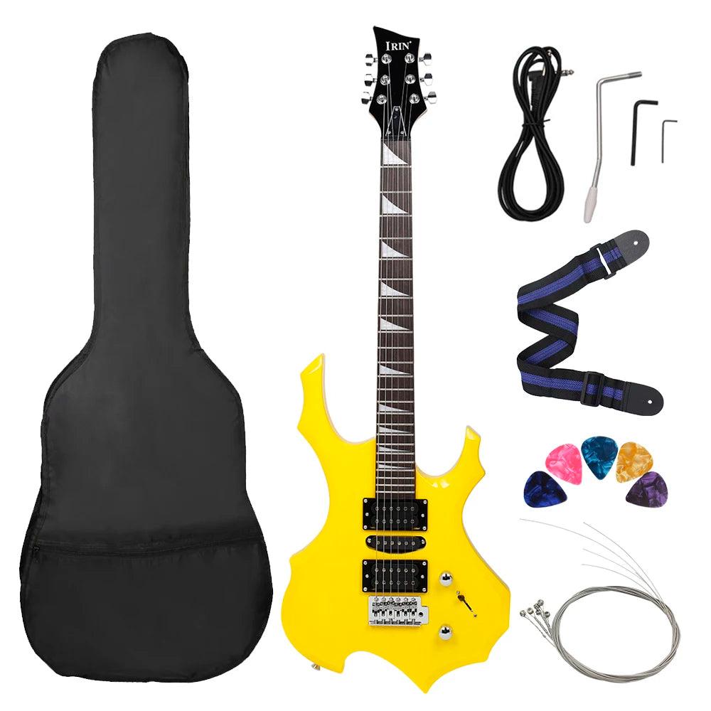 IRIN 24 Frets 6 Strings Electric Guitar Maple Body Electric Guitar Guitarra With Bag Speaker Necessary Guitar Parts & Accessories - Lizard Vigilante